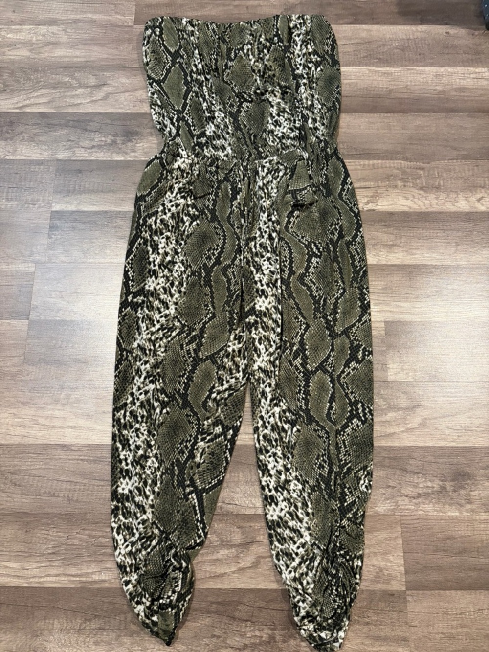 Ariella Snakeskin Jumpsuit